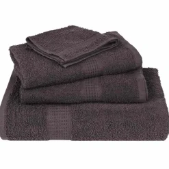 vidaXL 12-delige Handdoekenset FROGN 360 g/m² antraciet