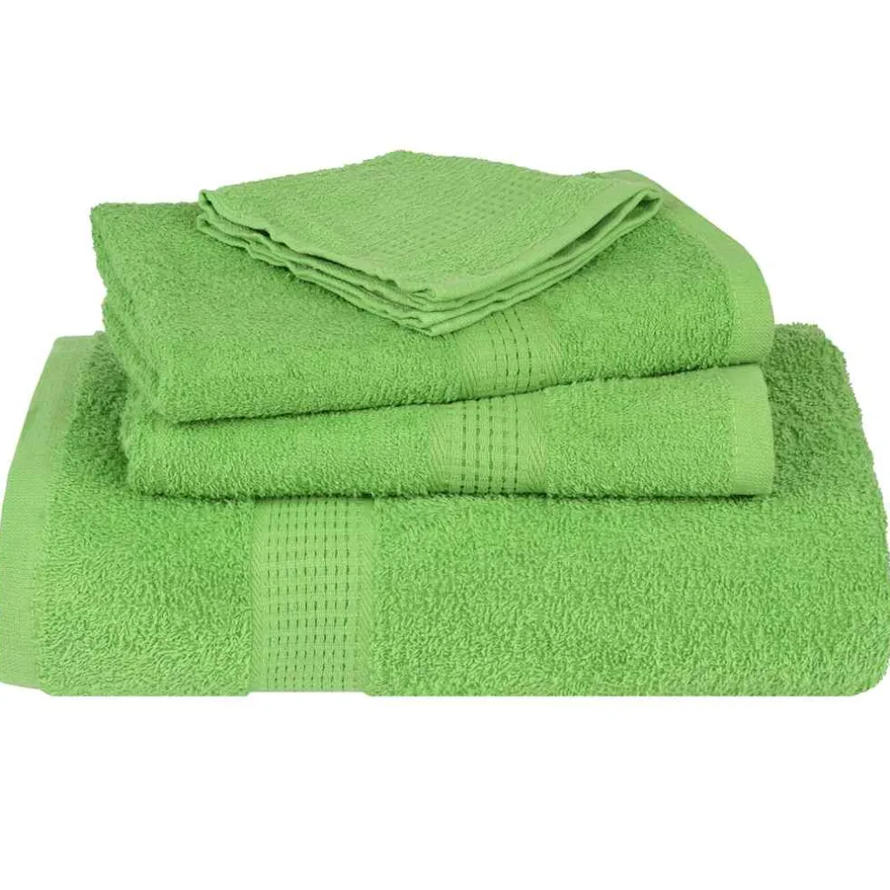 vidaXL 12-delige Handdoekenset FROGN 360 g/m² appelgroen