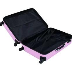 vidaXL 3-delige Harde kofferset ABS roze
