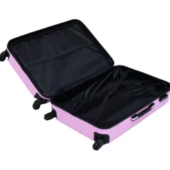 vidaXL 2-delige Harde kofferset ABS roze