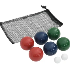 vidaXL 8-delige Jeu de boules ballenset en draagtas massief grenenhout
