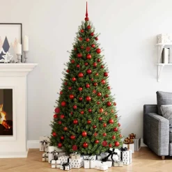 vidaXL 111-delige Kerstballenset polystyreen rood