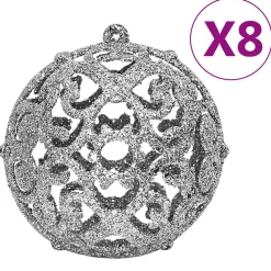 vidaXL 111-delige Kerstballenset polystyreen zilverkleurig