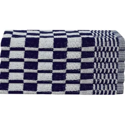 vidaXL 20-delige Keukendoekenset katoen blauw en wit