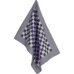 vidaXL 20-delige Keukendoekenset katoen blauw en wit
