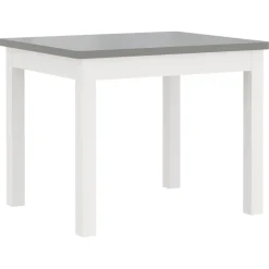 vidaXL 3-delige Kindertafel- en stoelenset MDF wit en grijs