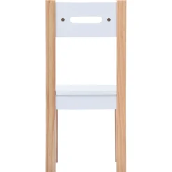 vidaXL 3-delige Kindertafel- en stoelenset krijtbord zwart en wit