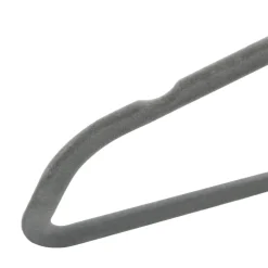 vidaXL 20-delige Kledinghangerset anti-slip fluweel grijs