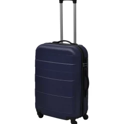 vidaXL 3-delige Kofferset hard 45,5/55/66 cm blauw
