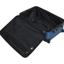 vidaXL 5-delige Kofferset stof blauw