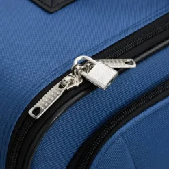 vidaXL 5-delige Kofferset stof blauw