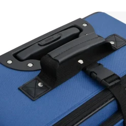 vidaXL 5-delige Kofferset stof blauw