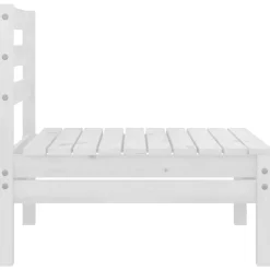 vidaXL 3-delige Loungeset massief grenenhout wit