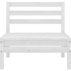 vidaXL 8-delige Loungeset massief grenenhout wit
