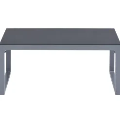 vidaXL 3-delige Loungeset met kussens aluminium zwart