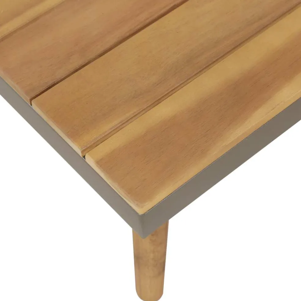 vidaXL 4-delige Loungeset met kussens poly rattan beige
