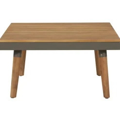 vidaXL 4-delige Loungeset met kussens poly rattan beige