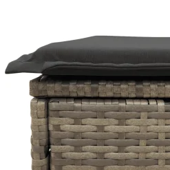 vidaXL 13-delige Loungeset met kussens poly rattan grijs