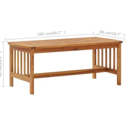 vidaXL 5-delige Loungeset met kussens massief acaciahout