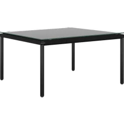 vidaXL 6-delige Loungeset met kussens PVC zwart