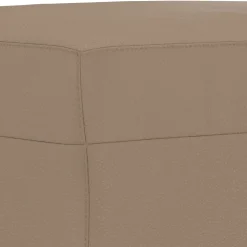 vidaXL 3-delige Loungeset met kussens kunstleer cappuccino