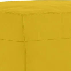 vidaXL 3-delige Loungeset met kussens fluweel geel