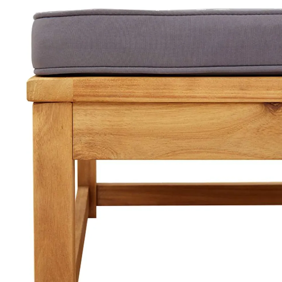 vidaXL 6-delige Loungeset met kussens massief acaciahout