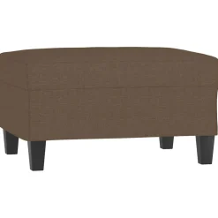 vidaXL 4-delige Loungeset met kussens stof bruin