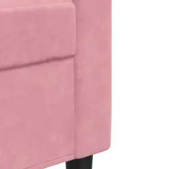 vidaXL 3-delige Loungeset met kussens fluweel roze