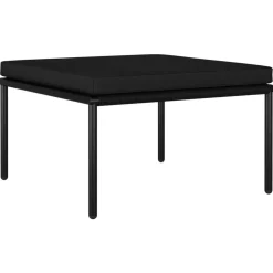 vidaXL 6-delige Loungeset met kussens poly rattan grijs