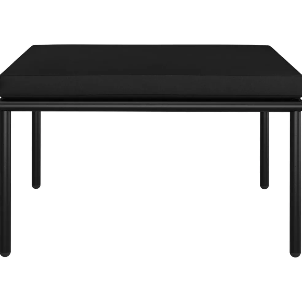 vidaXL 3-delige Loungeset met kussens PVC zwart