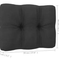 vidaXL 8-delige Loungeset met kussens massief grenenhout