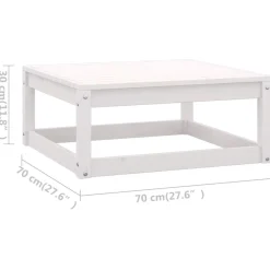 vidaXL 8-delige Loungeset met kussens massief grenenhout