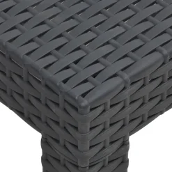 vidaXL 2-delige Loungeset met kussens PP rattan antracietkleurig
