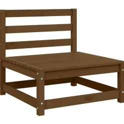 vidaXL 2-delige Loungeset met kussens grenenhout honingbruin
