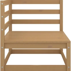 vidaXL 2-delige Loungeset met kussens grenenhout honingbruin