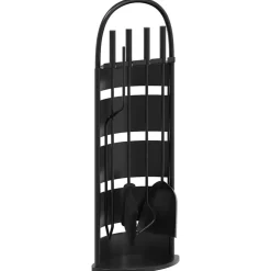 vidaXL 5-delige openhaardgereedschapset 23x15x66 cm staal