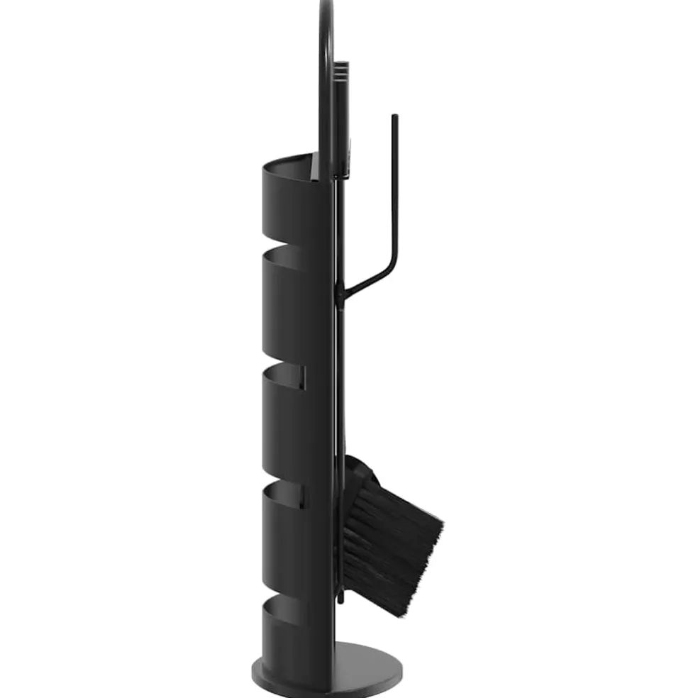 vidaXL 5-delige openhaardgereedschapset 23x15x66 cm staal