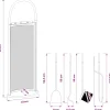vidaXL 5-delige openhaardgereedschapset 23x15x66 cm staal