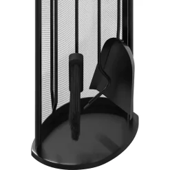 vidaXL 5-delige openhaardgereedschapset 23x15x66 cm staal