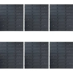 vidaXL 96-delige Opslagbakkenset met wandpanelen blauw