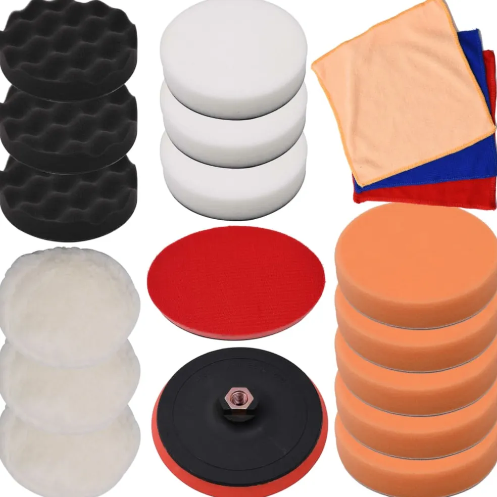 vidaXL 18-delige Polijstpadset 150 mm