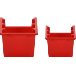 vidaXL 30-delige Sorteersysteemset 77x39 cm polypropeen rood en zwart