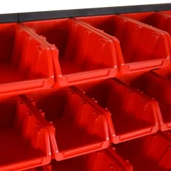 vidaXL 30-delige Sorteersysteemset 77x39 cm polypropeen rood en zwart
