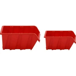 vidaXL 30-delige Sorteersysteemset 77x39 cm polypropeen rood en zwart