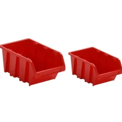 vidaXL 30-delige Sorteersysteemset 77x39 cm polypropeen rood en zwart