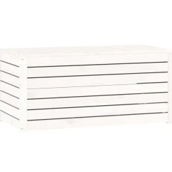 vidaXL 4-delige Tuinboxset massief grenenhout wit