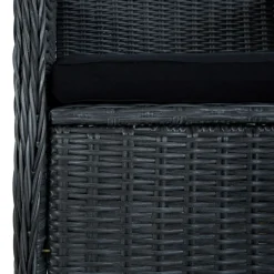 vidaXL 7-delige Tuinset met kussens poly rattan lichtgrijs