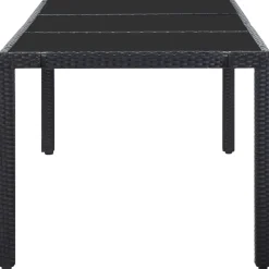 vidaXL 9-delige Tuinset poly rattan zwart
