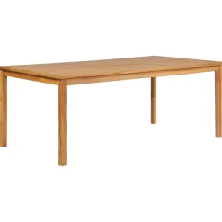 vidaXL 9-delige tuinset 200x100 cm massief teakhout